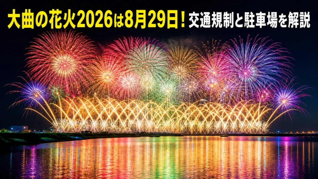 大曲の花火2026は8月29日！交通規制と駐車場を解説
