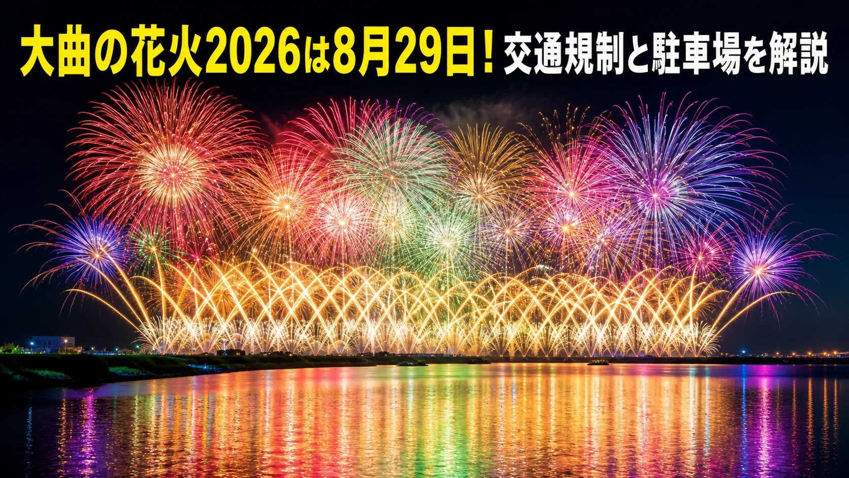 大曲の花火2026は8月29日!交通規制と駐車場を解説